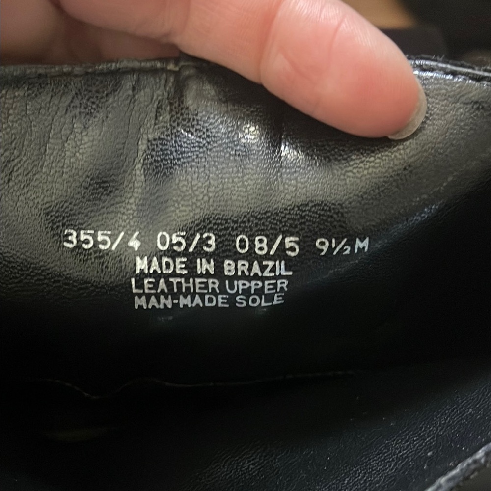 Franco Sarto Black Leather Heeled Boots - Picture 7 of 9